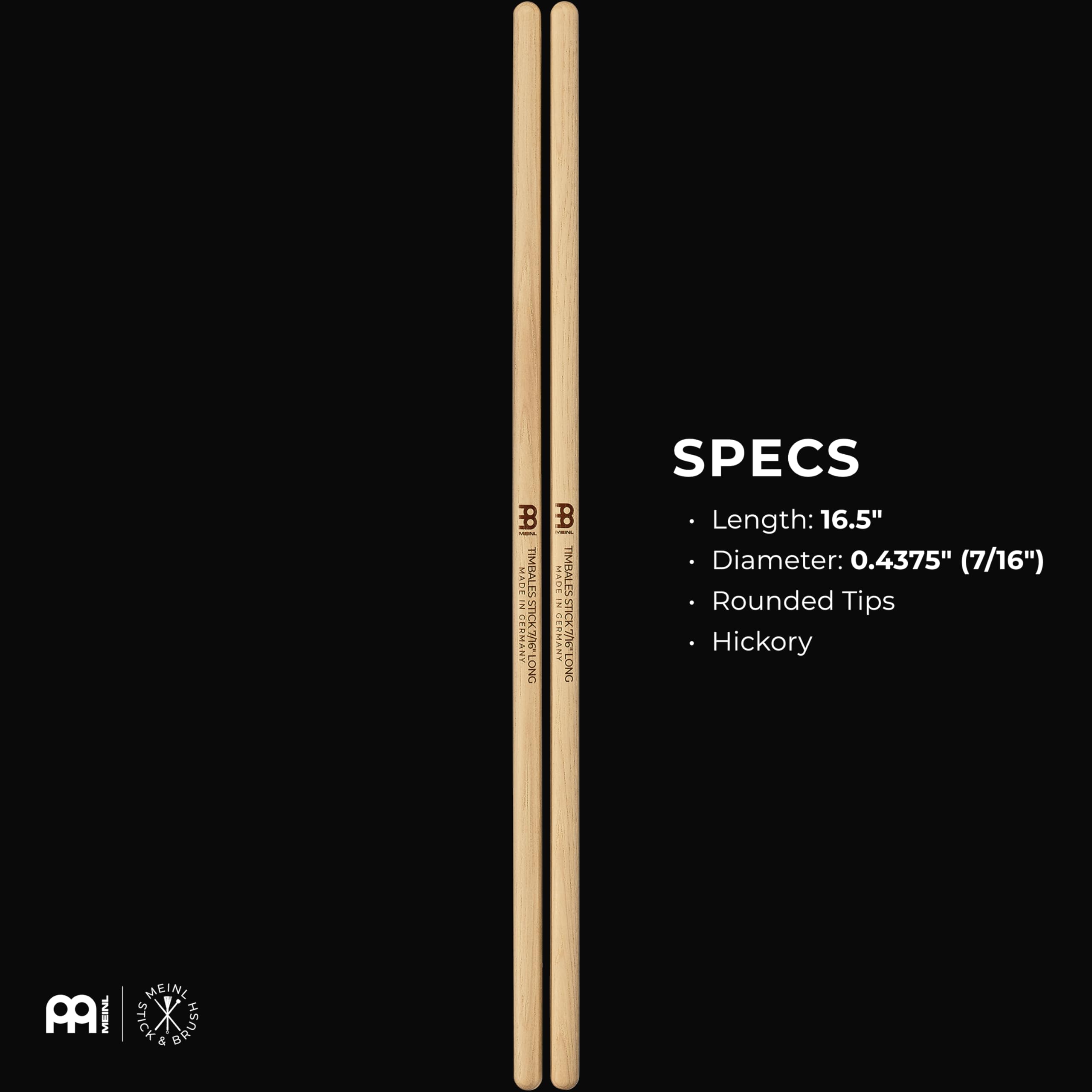 Amazon.com: Timbale Sticks Long, Pair, 7/16